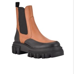Marc Fisher Morgan Lugsole Ankle Boot Brown